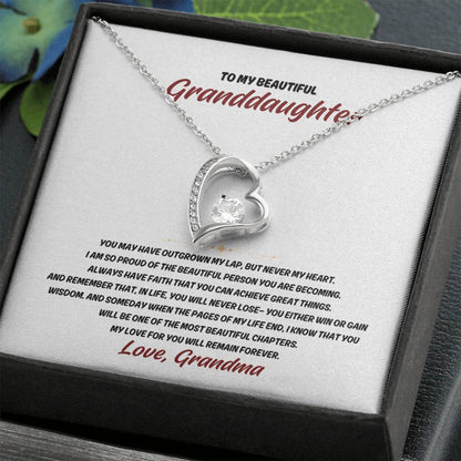 To my Granddaugther, From Grandma - Forever Love Necklace SP005