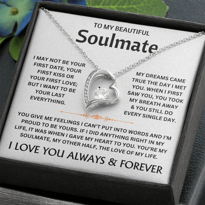 To My Beautiful Soulmate - Necklace Gift Set - TJ301 Personalized