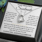 To My Beautiful Soulmate - Love Knot Necklace Gift Set - TJ084