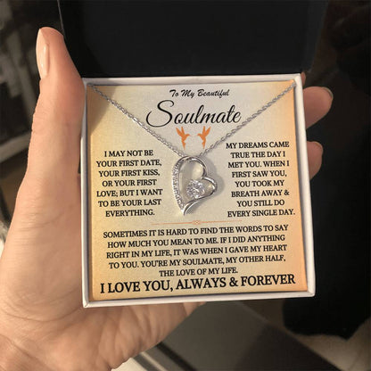 To My Beautiful Soulmate - Forever Love Necklace Gift Set - TJ044V4P