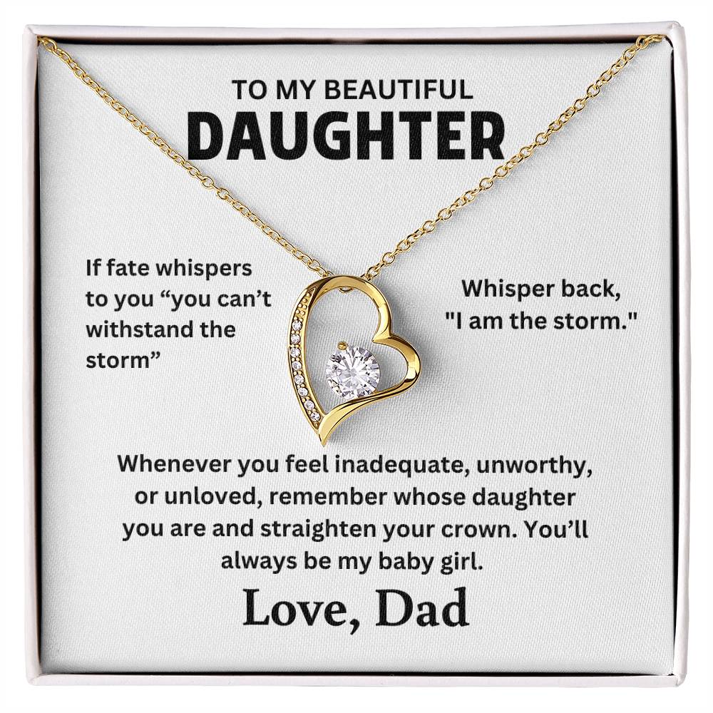 To My Daughter - Forever Love Necklace Gift Set - TJ063