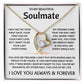 To My Beautiful Soulmate - Necklace Gift Set - TJ301 Personalized