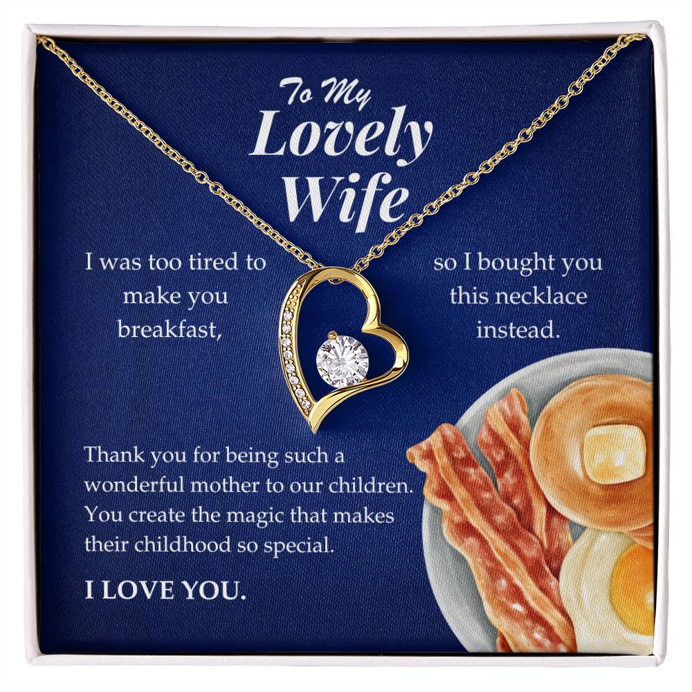 To My Lovely Wife - Forever Love Necklace Gift Set - TJ066