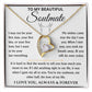 To My Beautiful Soulmate - Love Knot Necklace Gift Set - TJ084