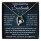 To My Beautiful Soulmate - Love Knot Necklace Gift Set - TJ083
