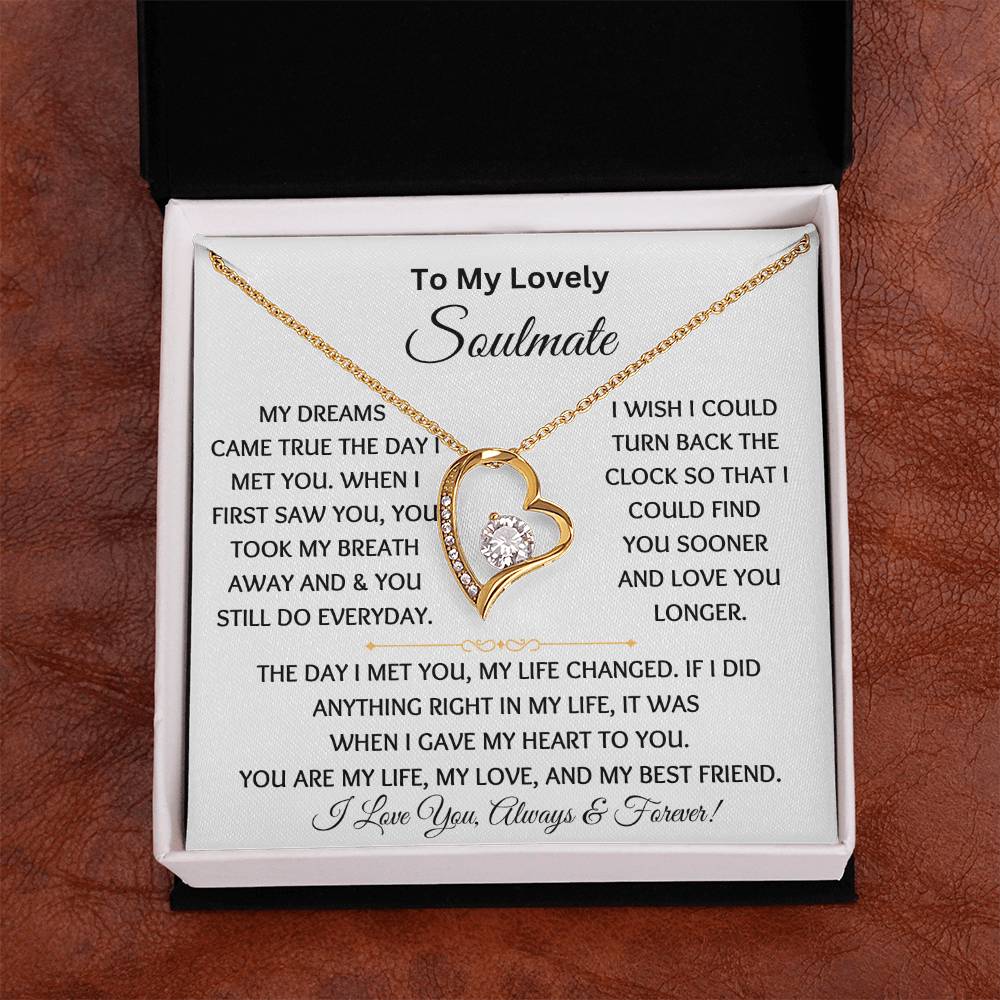 To My Soulmate - Forever Love Necklace Get Set - TJ057 [Personalized]