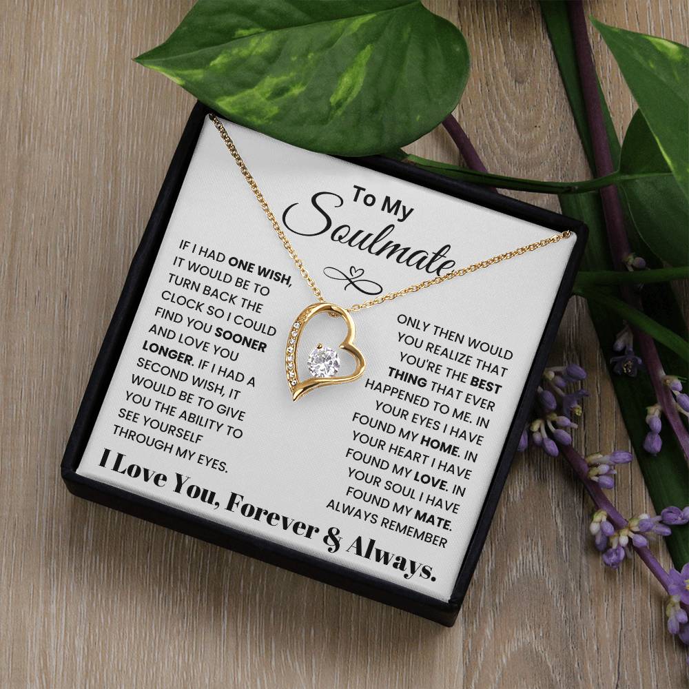 To My Soulmate - Forever Love Necklace Gift Set - TJ025