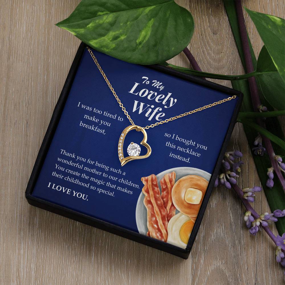 To My Lovely Wife - Forever Love Necklace Gift Set - TJ066