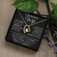 To My Beautiful Wife - Forever Love Necklace Gift Set TJ081