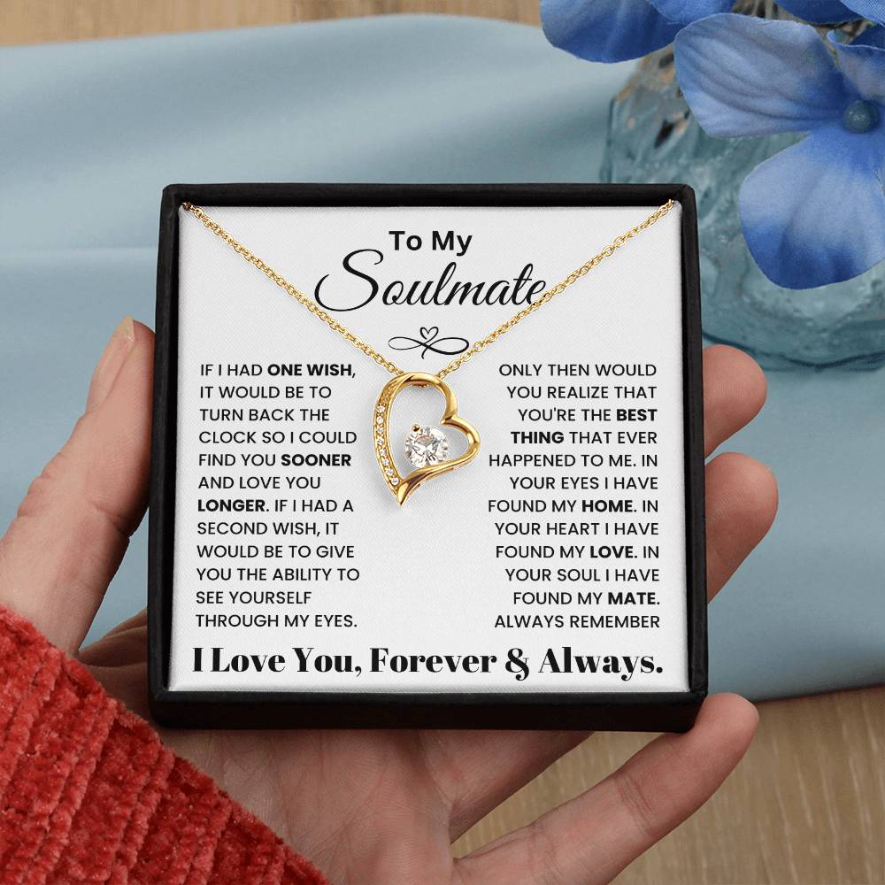 To My Soulmate - Forever Love Necklace Gift Set - TJ025