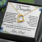 To My Beautiful Daughter - Forever Love Necklace Gift Set - TJ028