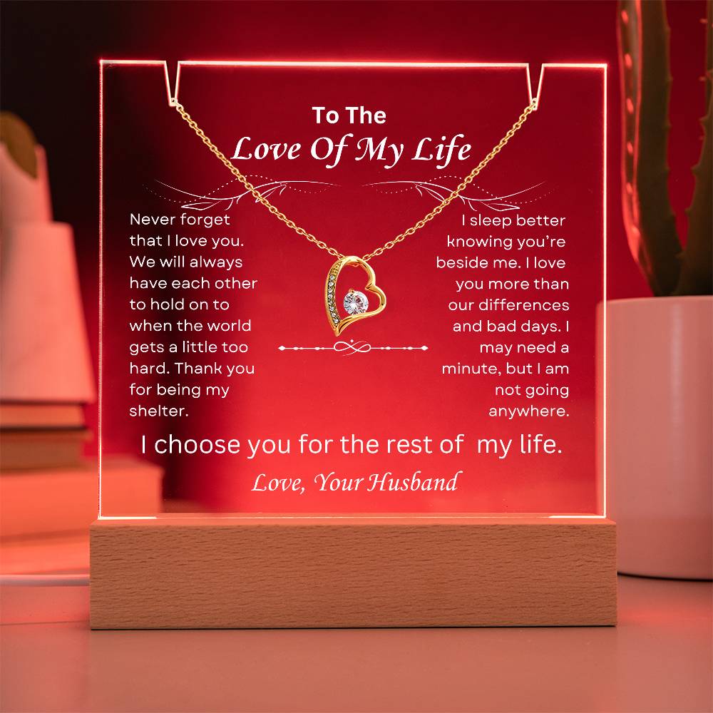 To The Love of My Life - Keepsake Acrylic Gift Set - TJ041